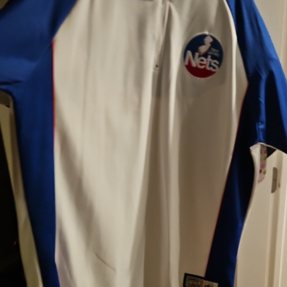 Mitchell & Ness Blue and White New Jersey Nets Jersey - Picture 3 of 4